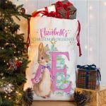 Personalised Peter Rabbit Girls Christmas Present Sack