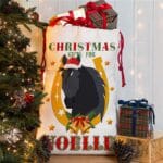 Personalised Black Horse Pony Christmas Present Sack