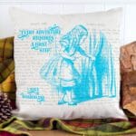 Alice in Wonderland Cushion Cover Mad Hatter Home Decor