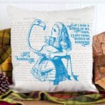 Alice in Wonderland Cushion Cover Mad Hatter Home Decor
