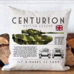 Personalised Centurion Tank Military Veteran Cushion Cover British Army WW Gift