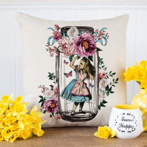 Alice in Wonderland Cushion Cover Home Decor Gift