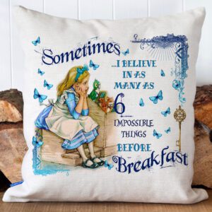 Alice in Wonderland Cushion Cover Home Decor Gift