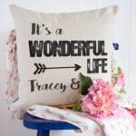 Personalised Wonderful Life Couple Cushion Cover Valentines Anniversary Gift