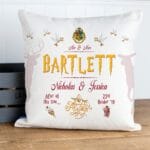 Personalised Harry Potter Wedding Cushion Cover Mr & Mrs Couple Anniversary Gift