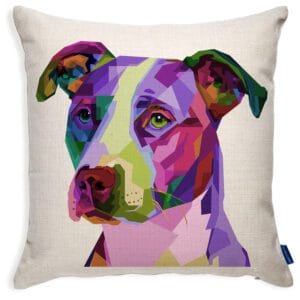 Personalised Staffordshire Bull Terrier Pop Art Cushion Cover PD25