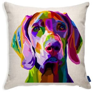 Personalised Weimaraner Pop Art Cushion Cover PD26