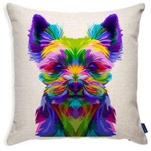 Personalised Yorkshire Terrier Pop Art Cushion Cover PD20