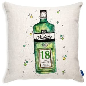 Personalised Gordons Gin Birthday Cushion Cover Gift