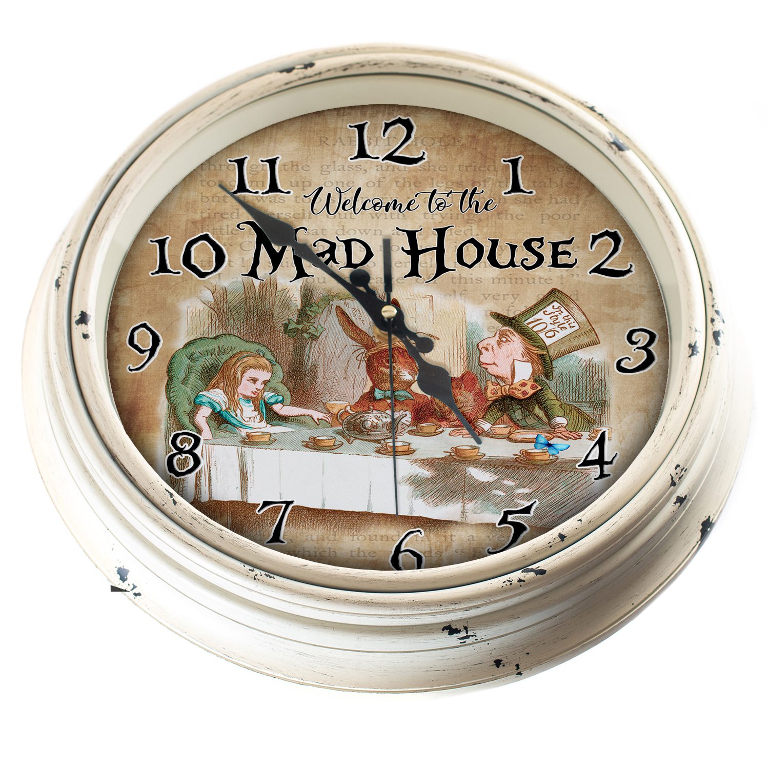 Alice in Wonderland Mad Hatter Tea Party Wall Clock KNC03 - Image 6