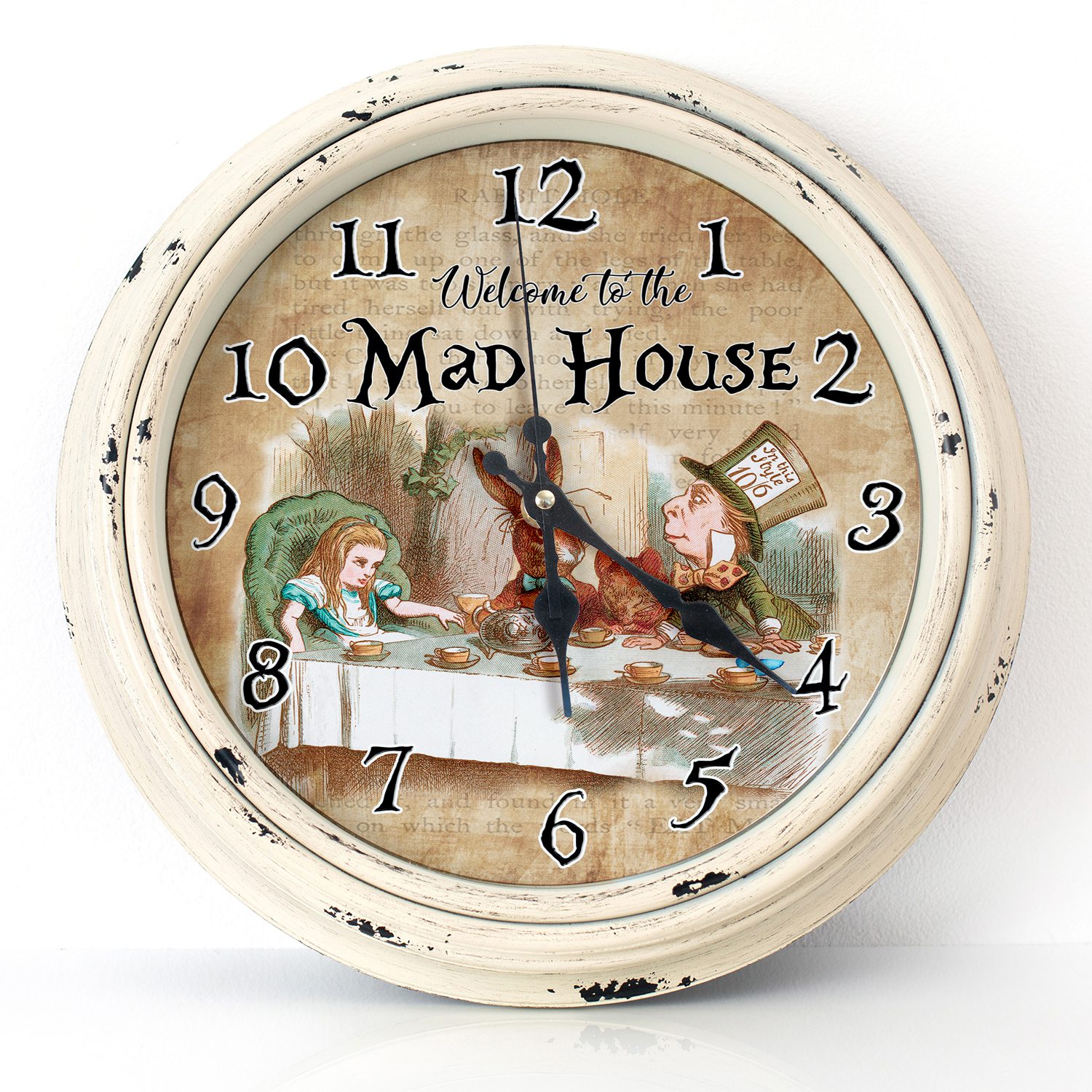 Alice in Wonderland Mad Hatter Tea Party Wall Clock KNC03 - Image 7