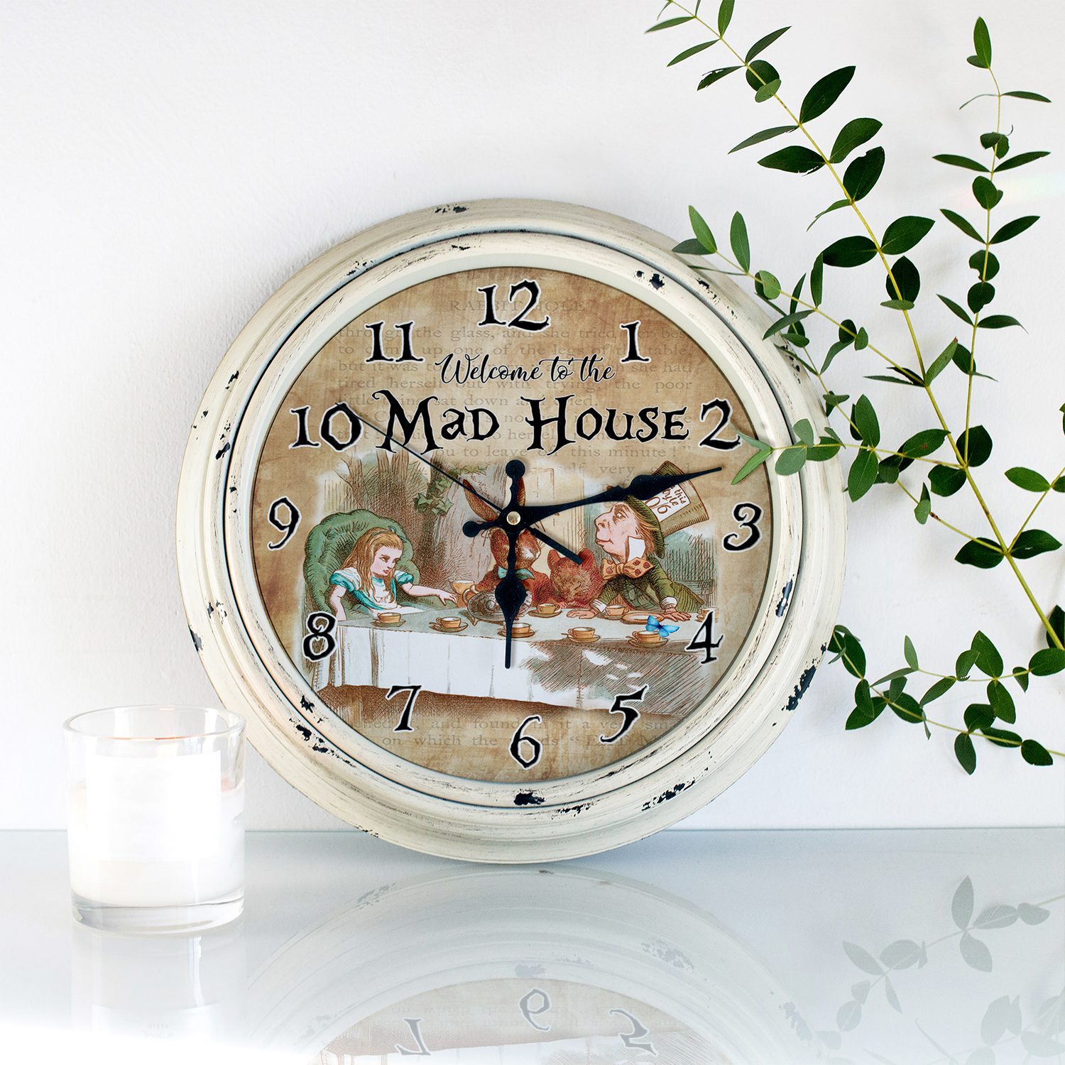 Alice in Wonderland Mad Hatter Tea Party Wall Clock KNC03 - Image 4