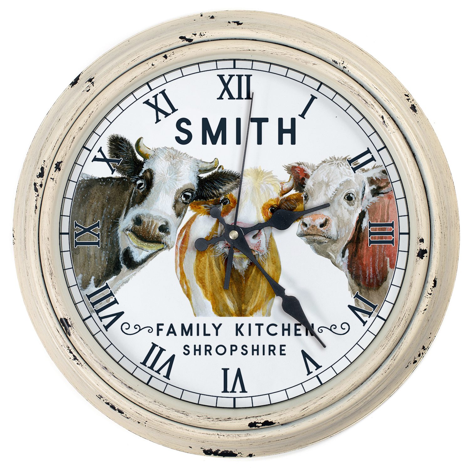 Personalised Cow Kitchen Wall Clock KRC05 - Image 8