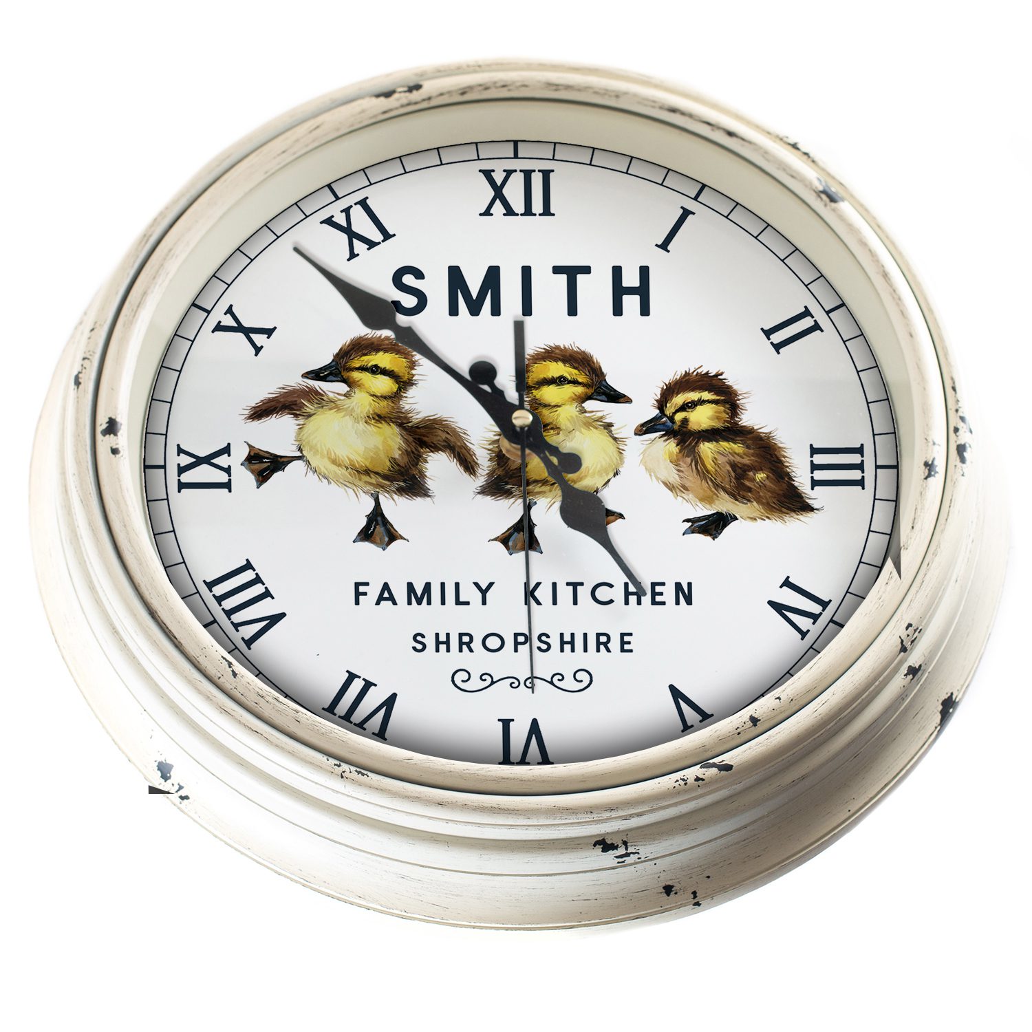 Personalised Duckling Kitchen Wall Clock KRC06 - Image 5
