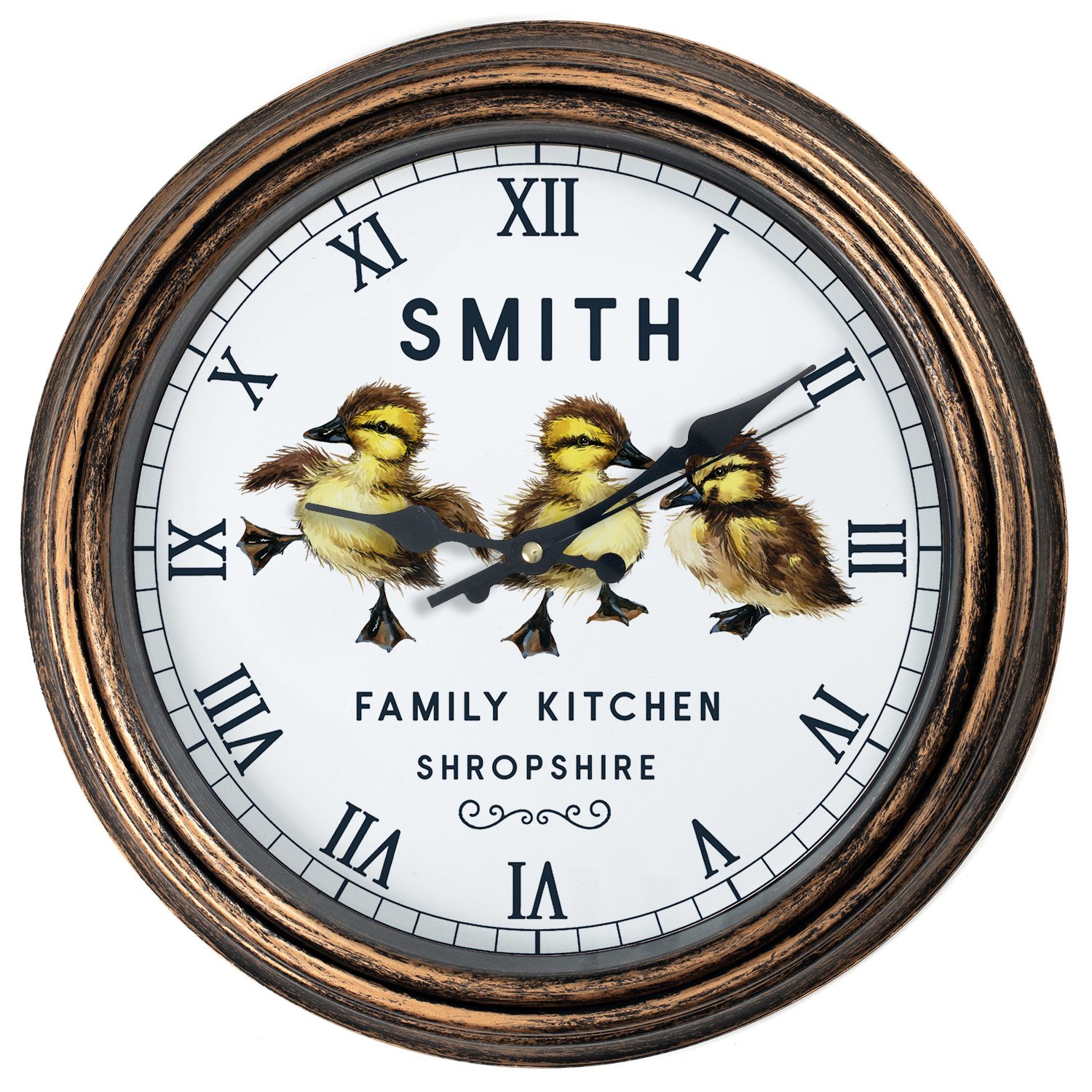 Personalised Duckling Kitchen Wall Clock KRC06 - Image 7