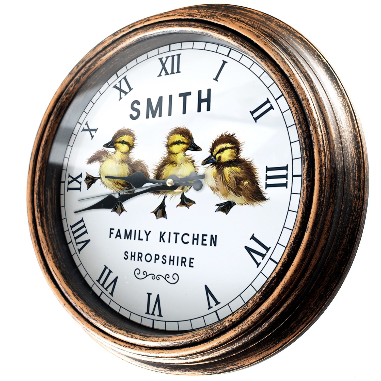 Personalised Duckling Kitchen Wall Clock KRC06 - Image 4