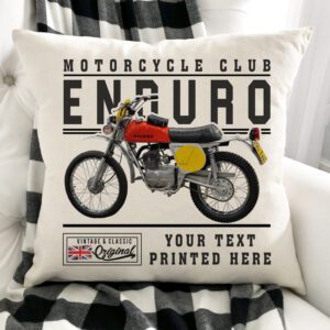 Personalised Gilera Enduro Motorcycle Cushion Cover VBC12