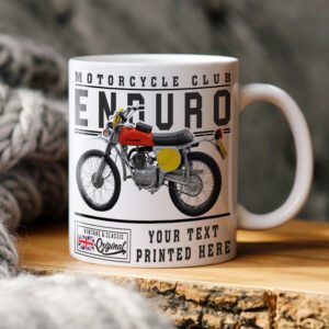 Personalised Gilera Enduro Motorcycle Mug VBM12