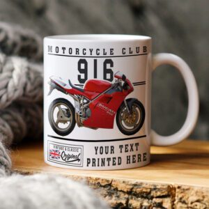 Personalised Ducati 916 Motorcycle Mug VBM10
