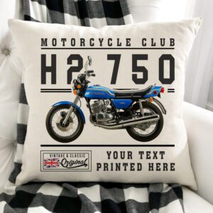 Personalised Kawasaki H2 750 Motorcycle Cushion Cover VBC20