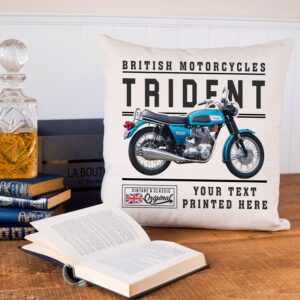 Personalised Triumph Trident Motorcycle Cushion Cover VBC40