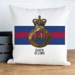 Personalised Blues and Royals Military Cushion Cover