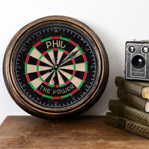 Personalised Darts Bar Game Wall Clock Pub Sign Beer Decor