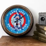 Personalised Lambretta Scooter Wall Clock MOD Home Decor Gift