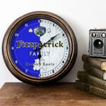 Personalised Irish Wall Clock Laois County Ireland Home Decor Gift