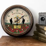 Personalised Kings Regiment Military Wall Clock Veteran Home Decor Army Gift