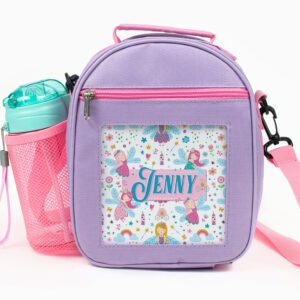 Personalised Fairy Purple Kids Lunch Bag PL01