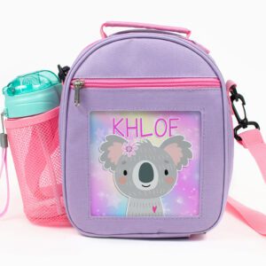 Personalised Koala Purple Kids Lunch Bag KKP41