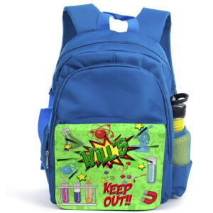 Personalised Science Kids Blue Backpack FS11