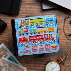 Personalised Train Kids Wallet KS233