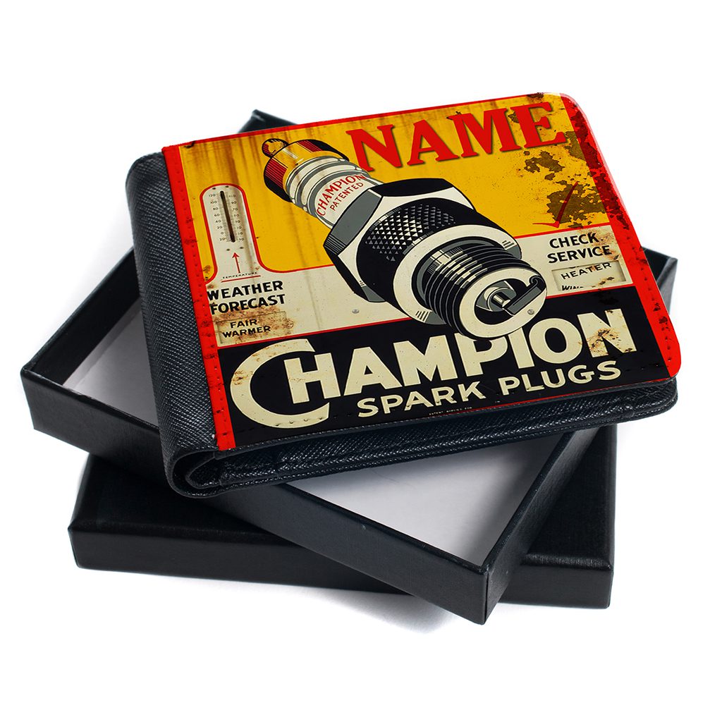 Personalised Champion Spark Plug Wallet OCW11 - Image 4