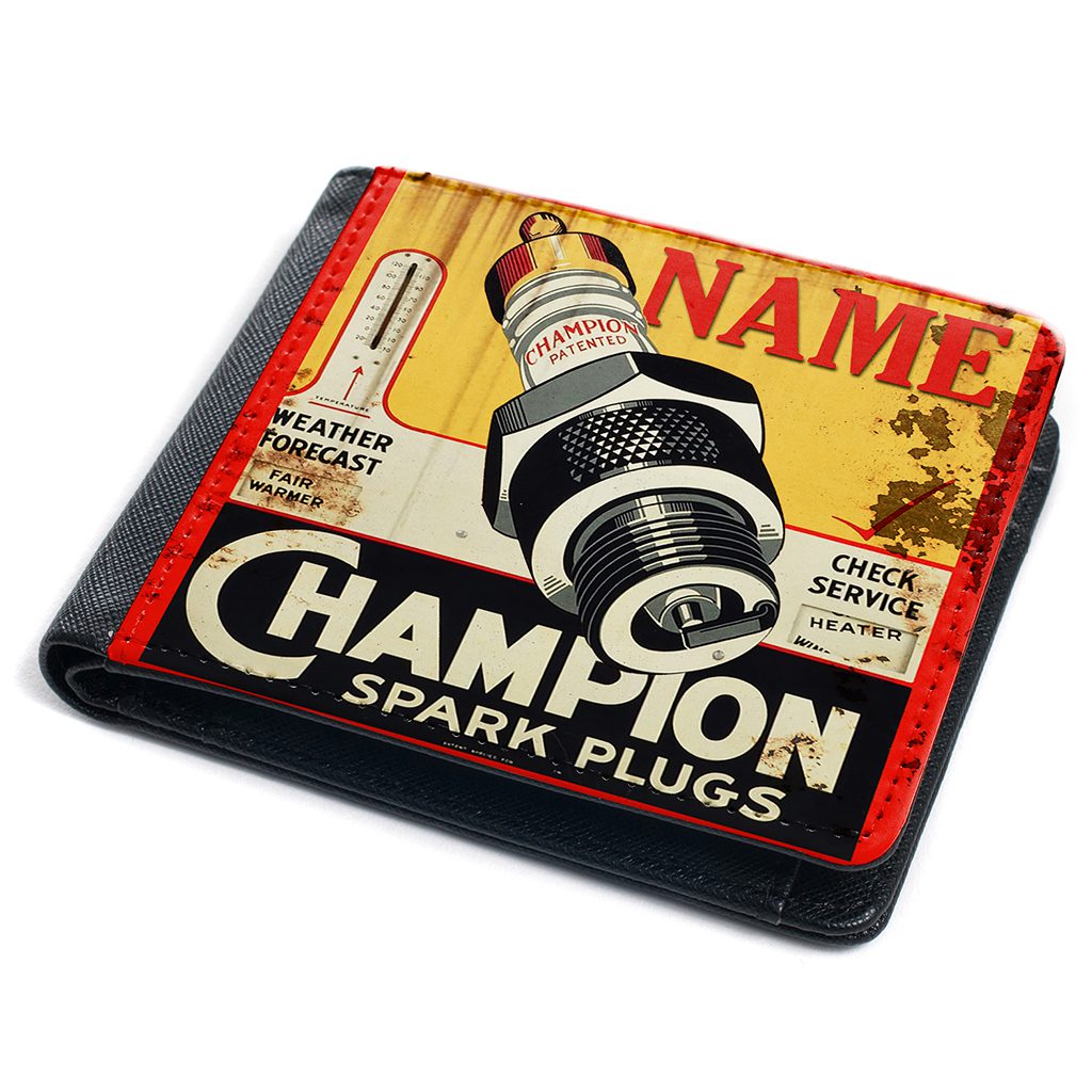 Personalised Champion Spark Plug Wallet OCW11 - Image 6