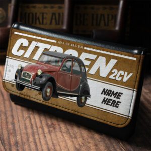 Personalised Citroen 2CV Classic Car Tobacco Pouch CLP04