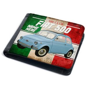 Personalised Fiat 500 Classic Car Wallet CL06
