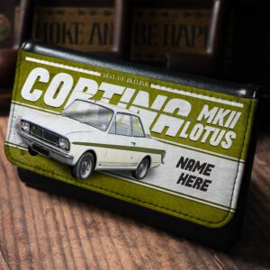 Personalised Ford Cortina MK2 Lotus Classic Car Tobacco Pouch CLP11