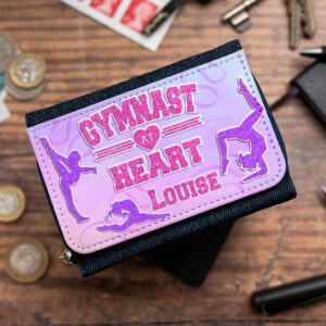 Personalised Gymnastics Kids Denim Purse KSP157