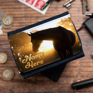 Personalised Horse Kids Denim Purse KS14