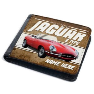 Personalised Jaguar E Type Classic Car Wallet CL21
