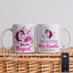 Personalised Unicorn Teacher Mug KTM02