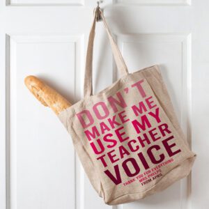 Personalised Teacher Voice Tote Bag KTT10