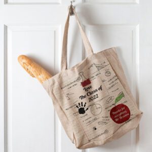 Personalised Thank You Teacher Doodles Tote Bag KTT30