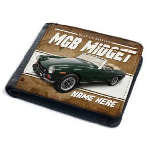 Personalised MGB Midget Classic Car Wallet CL31