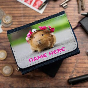 Personalised Guinea Pig Kids Denim Purse KS11
