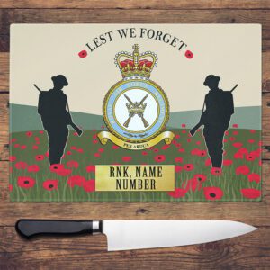 Personalised RAF Royal Air Force Regiment Military Chopping Board VPCH71