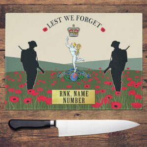 Personalised Royal Corps of Signals Military Chopping Board VPCH30