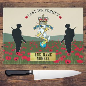 Personalised Royal Electrical & Mechanical Engineering Military Chopping Board VPCH32